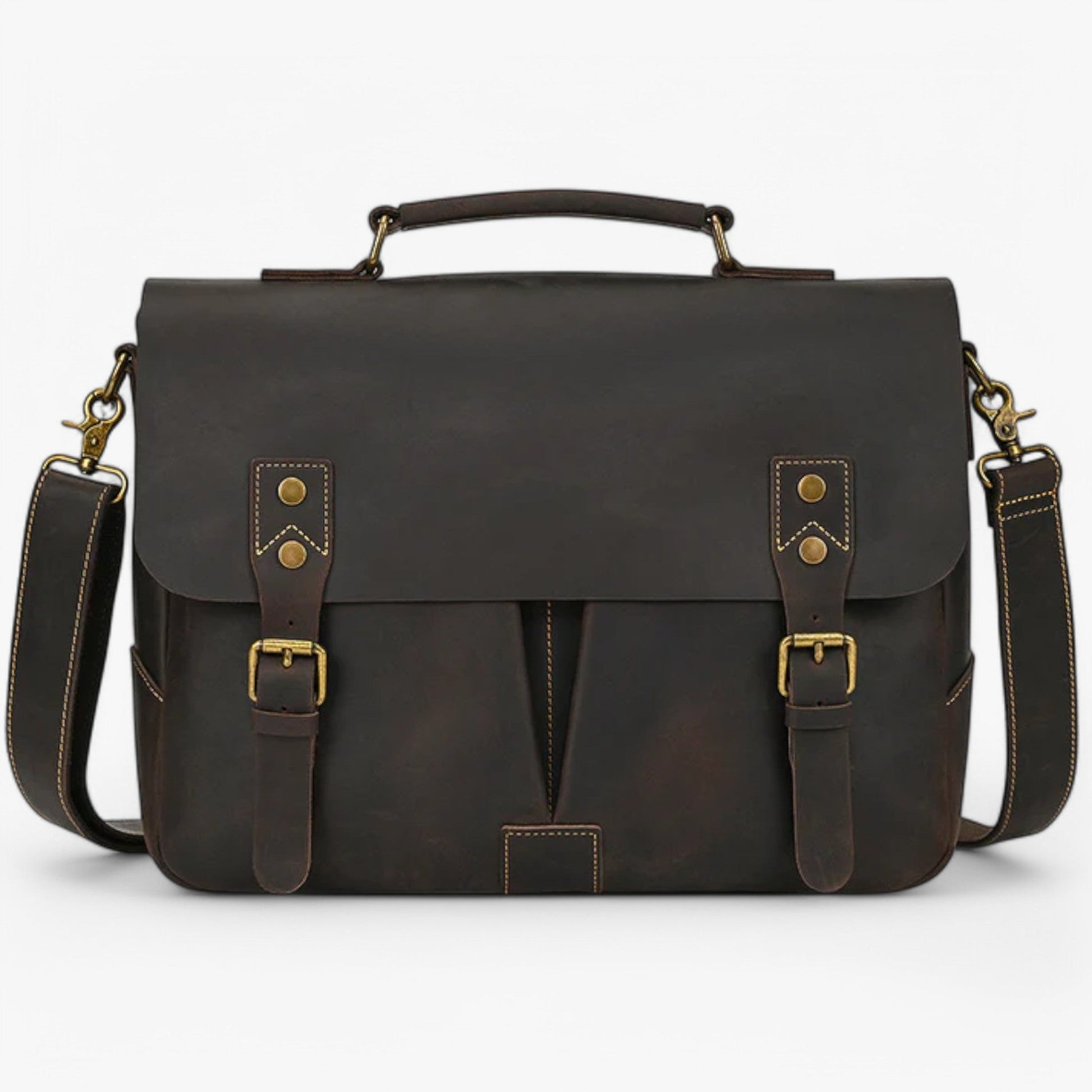 Borsa Portadocumenti Marrone Porta Laptop Donna — Noto, immagine 1