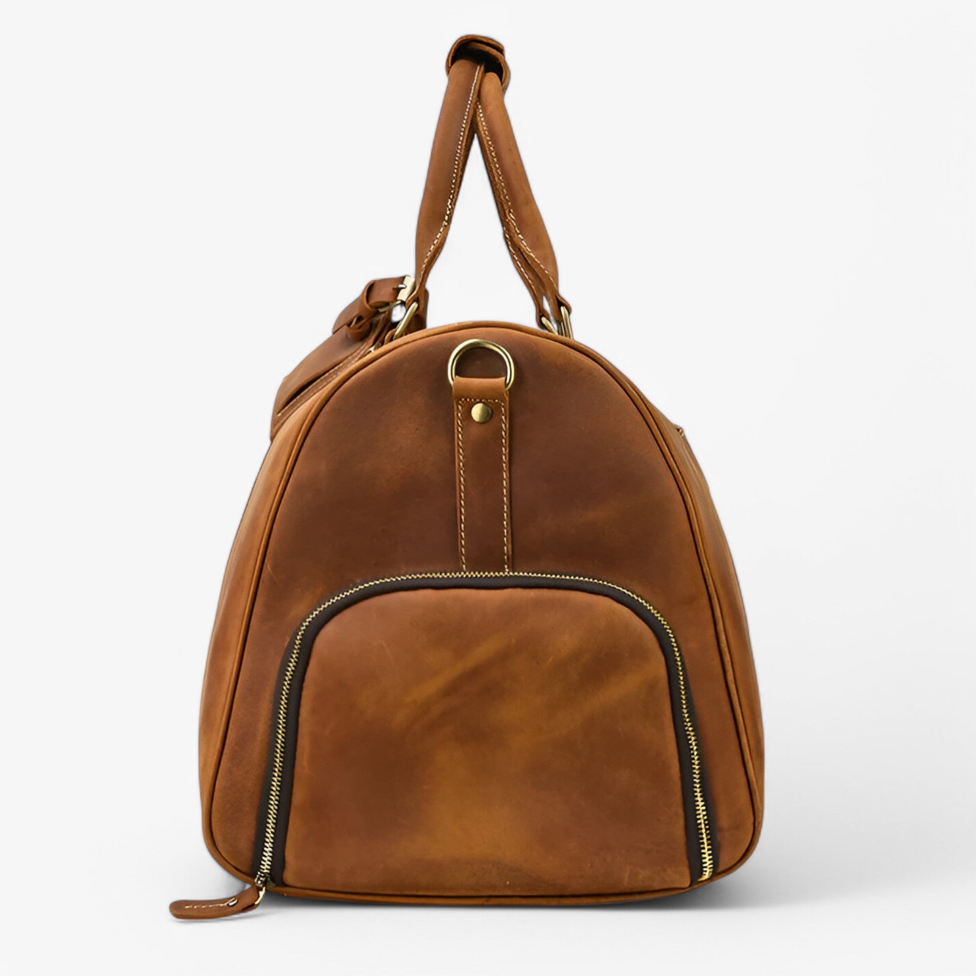 Borsa Da Viaggio Marrone Capiente Unisex — Cortina, immagine 4