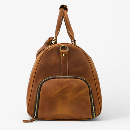 Borsa Da Viaggio Marrone Capiente Unisex — Cortina, immagine 4