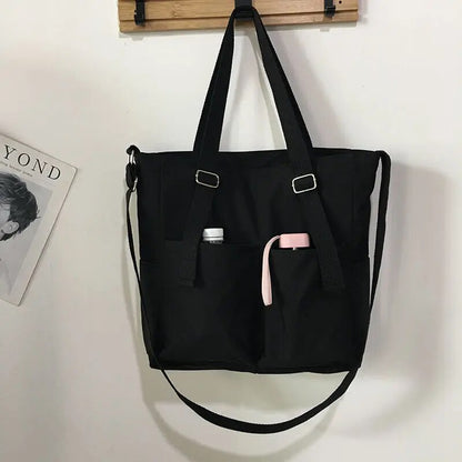 Borsa Tote Multicolore Capiente Donna — Spiaggia, immagine 1