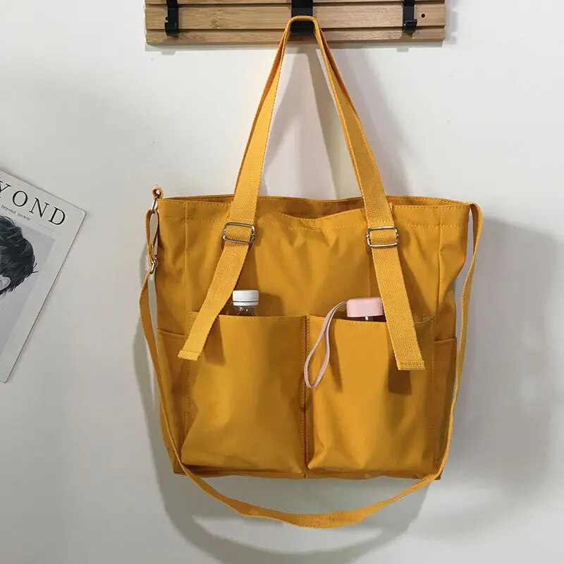 Borsa Tote Multicolore Capiente Donna — Spiaggia, immagine 7