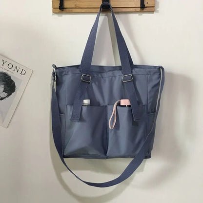 Borsa Tote Multicolore Capiente Donna — Spiaggia, immagine 8