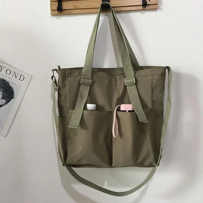 Borsa Tote Multicolore Capiente Donna — Spiaggia, immagine 9