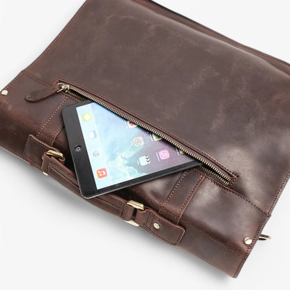 Borsa Portadocumenti Marrone Con Patta Donna — Enna, immagine 6
