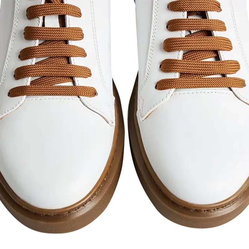 Modica — Sneakers Bianche E Marroni Da Uomo, immagine 2