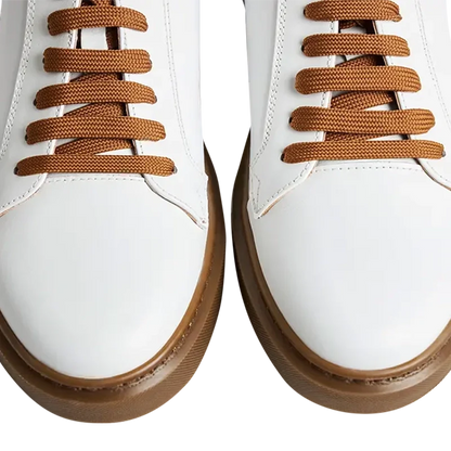 Modica — Sneakers Bianche E Marroni Da Uomo, immagine 2