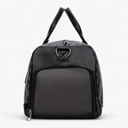 Borsone Da Viaggio Nero Multiscomparto Unisex — Modena, immagine 9