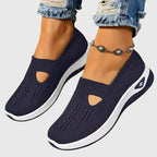 Sneakers Slip On Da Donna In Tessuto Traforato Con Suola Spessa, immagine 12