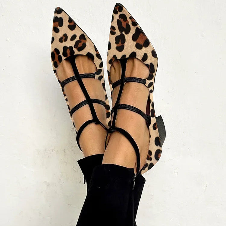 Franca | Heels with Leopard Strap