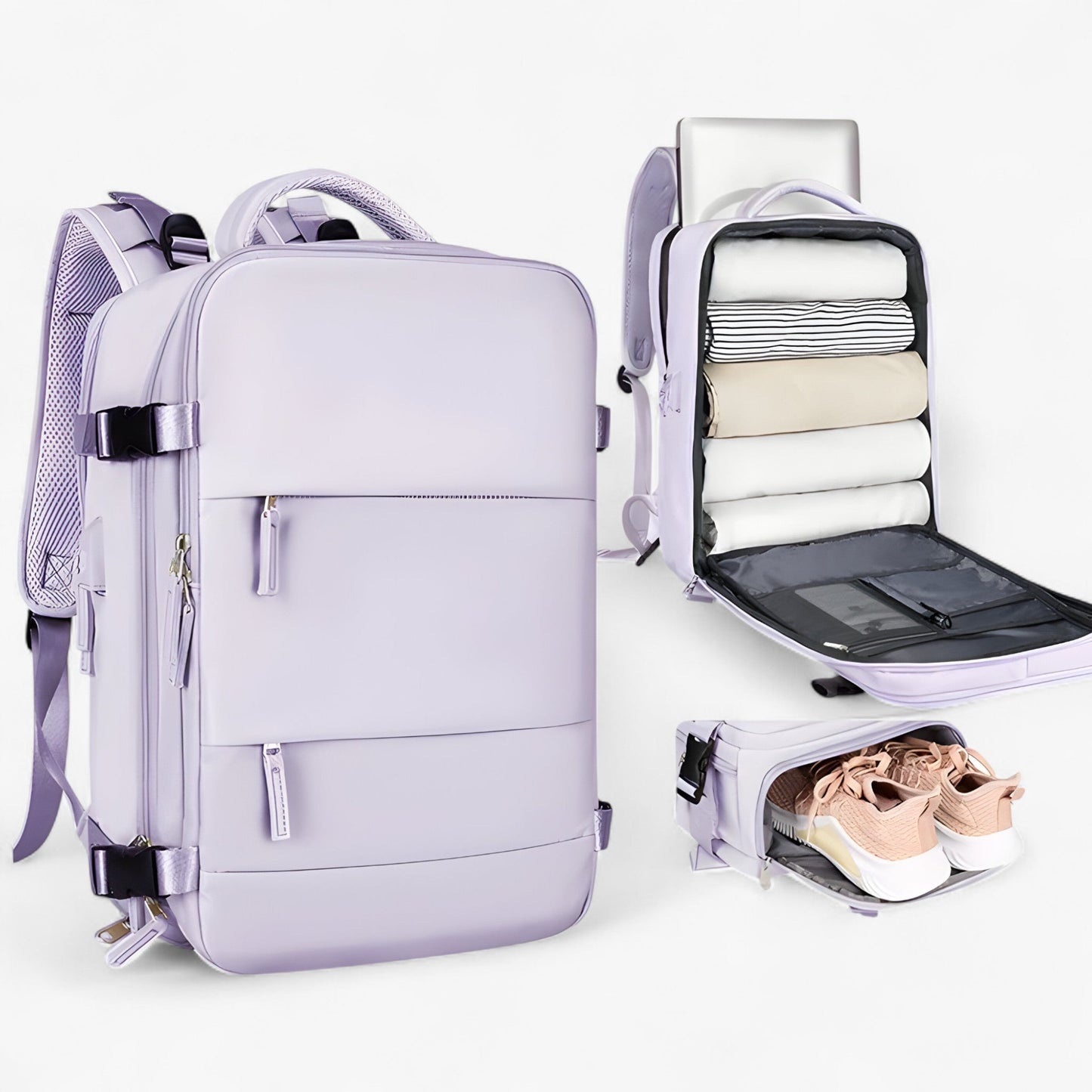 Zaino Da Viaggio Multicolore Convertibile Unisex — Viaggio, immagine 5