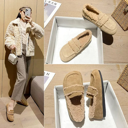 Cozy Winter Furry — Mocassini Da Donna, immagine 3