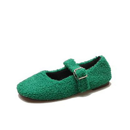 Luxe Lambswool Mary Jane Flats — Ballerine Da Donna, immagine 12