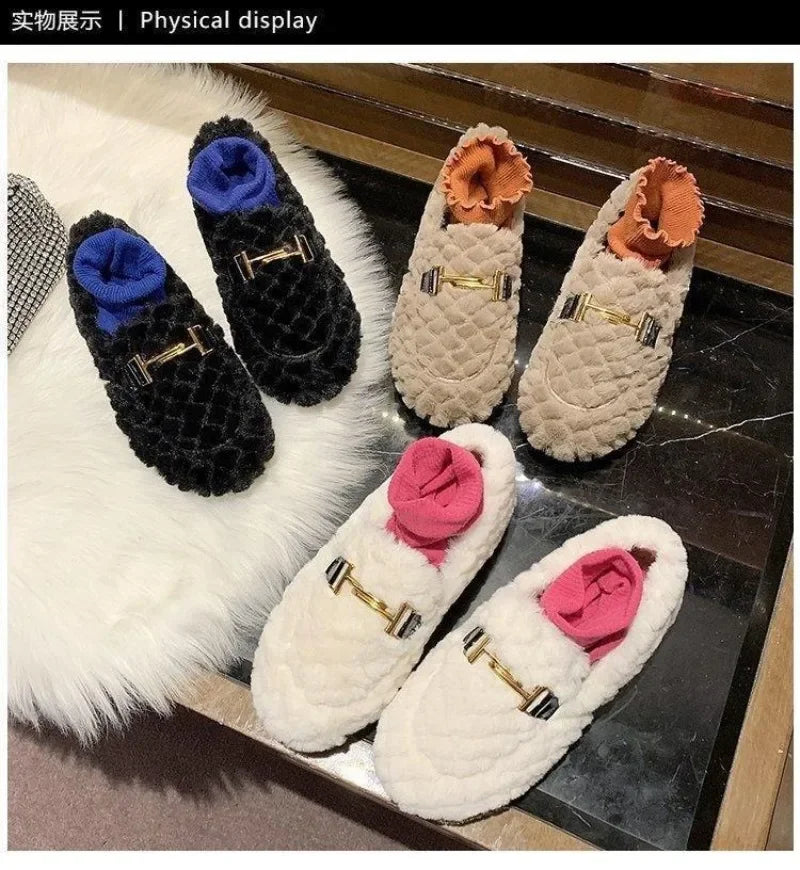 Cozy Lambswool Fur — Mocassini Da Donna, immagine 2