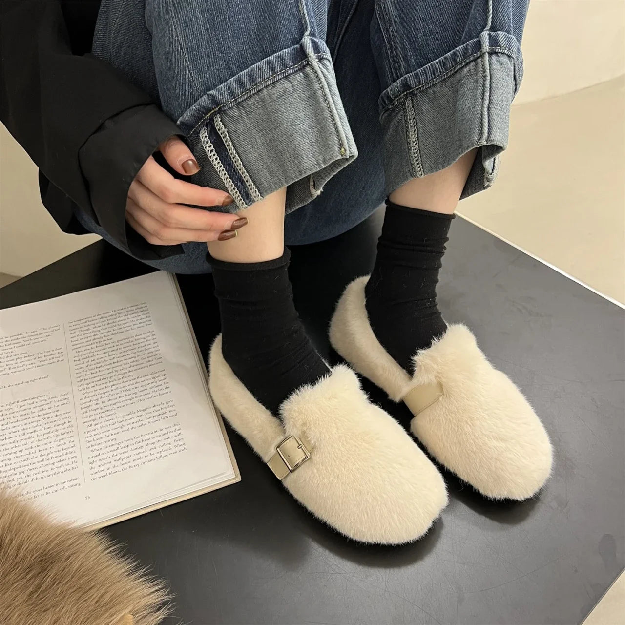 Cozywinter Fur Slip-On — Scarpe Da Donna, immagine 4