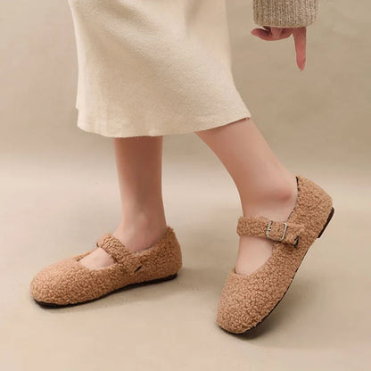 Luxe Lambswool Mary Jane Flats — Ballerine Da Donna, immagine 4