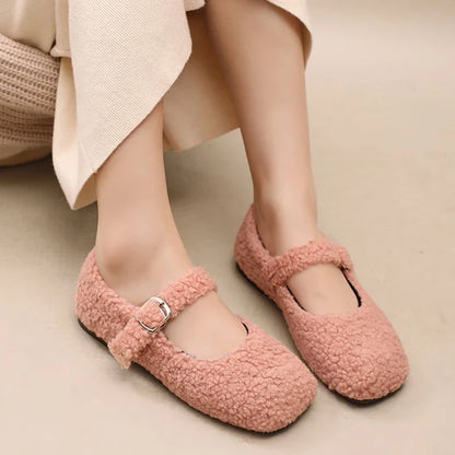 Luxe Lambswool Mary Jane Flats — Ballerine Da Donna, immagine 2
