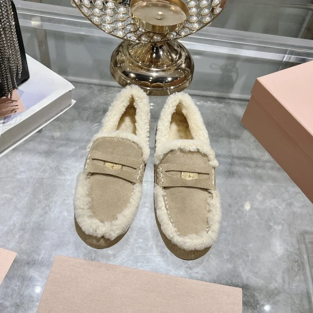 Cozy Winter With Fur Lining — Mocassini Da Donna, immagine 2