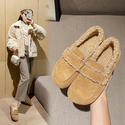 Cozy Winter Furry — Mocassini Da Donna, immagine 4
