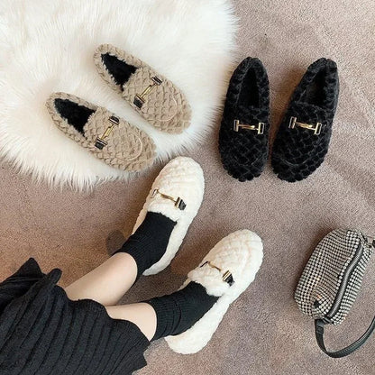 Cozy Lambswool Fur — Mocassini Da Donna, immagine 4