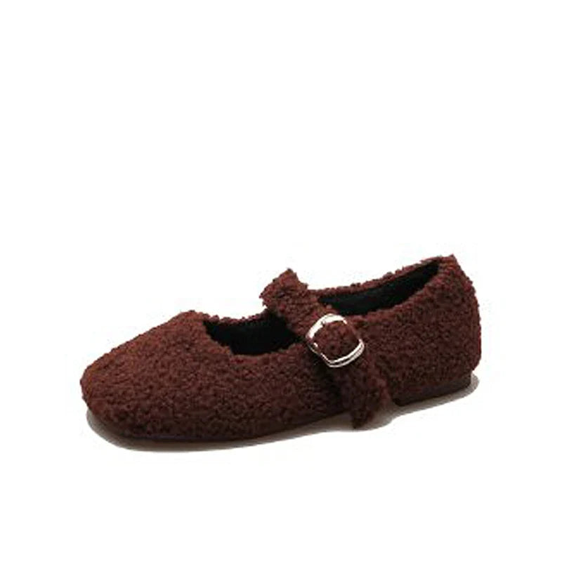 Luxe Lambswool Mary Jane Flats — Ballerine Da Donna, immagine 8