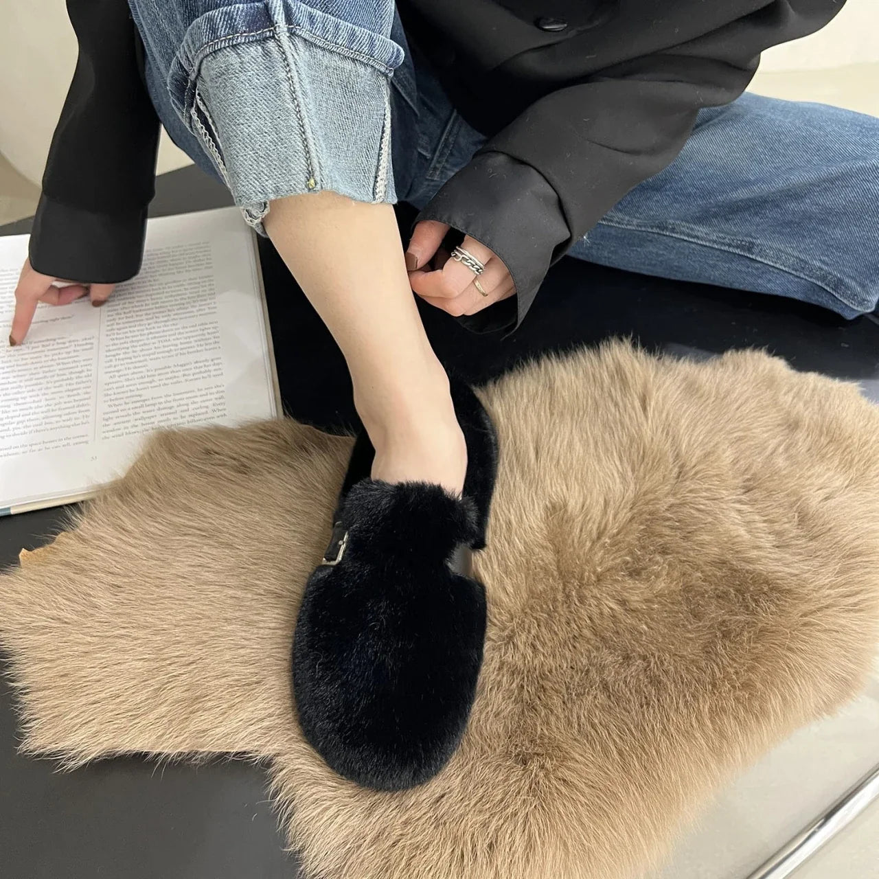 Cozywinter Fur Slip-On — Scarpe Da Donna, immagine 6