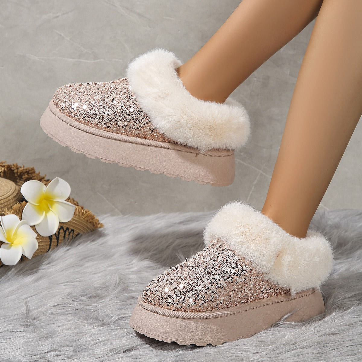 Crystalfur Platform — Stivali Con Plateau Da Donna, immagine 8