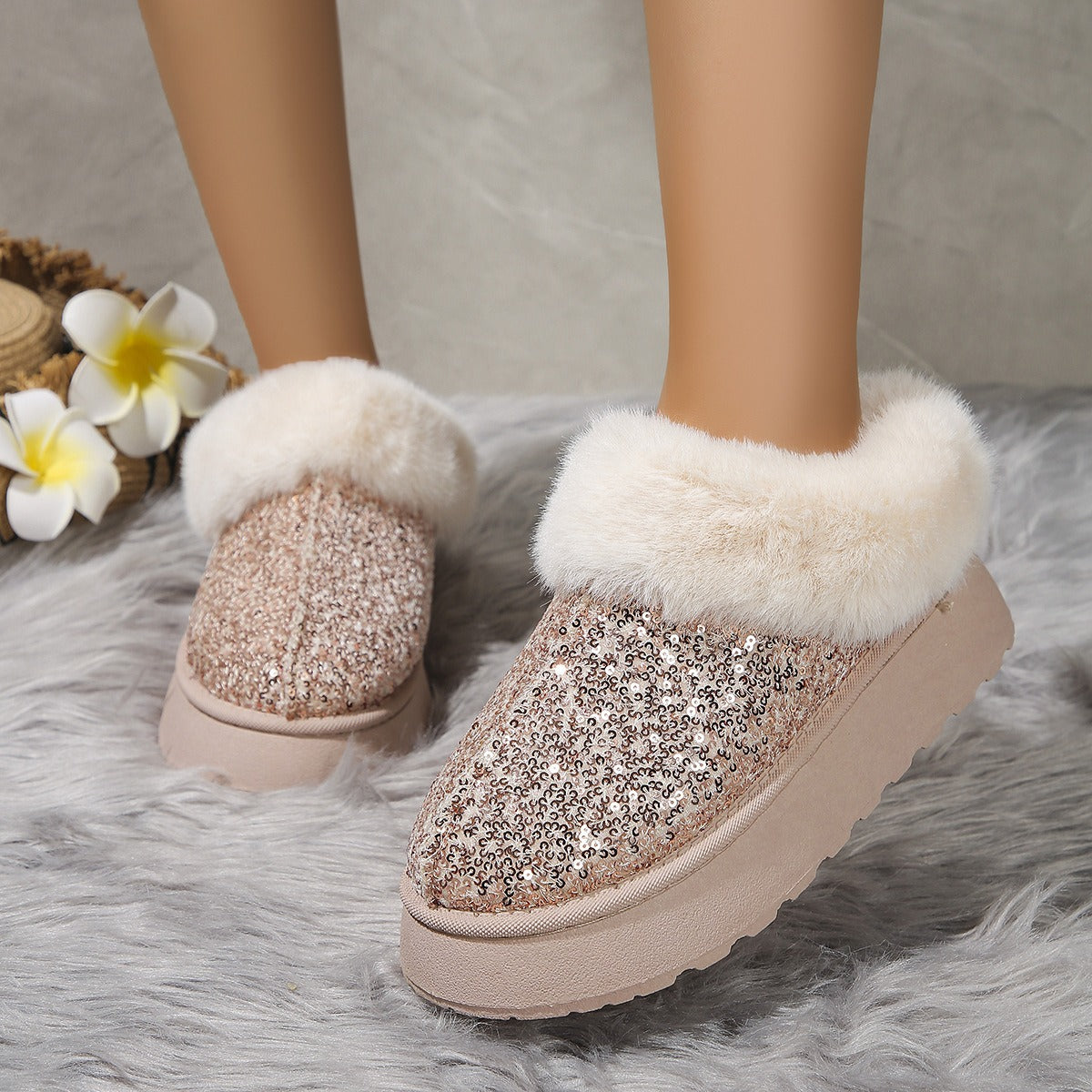 Crystalfur Platform — Stivali Con Plateau Da Donna, immagine 9