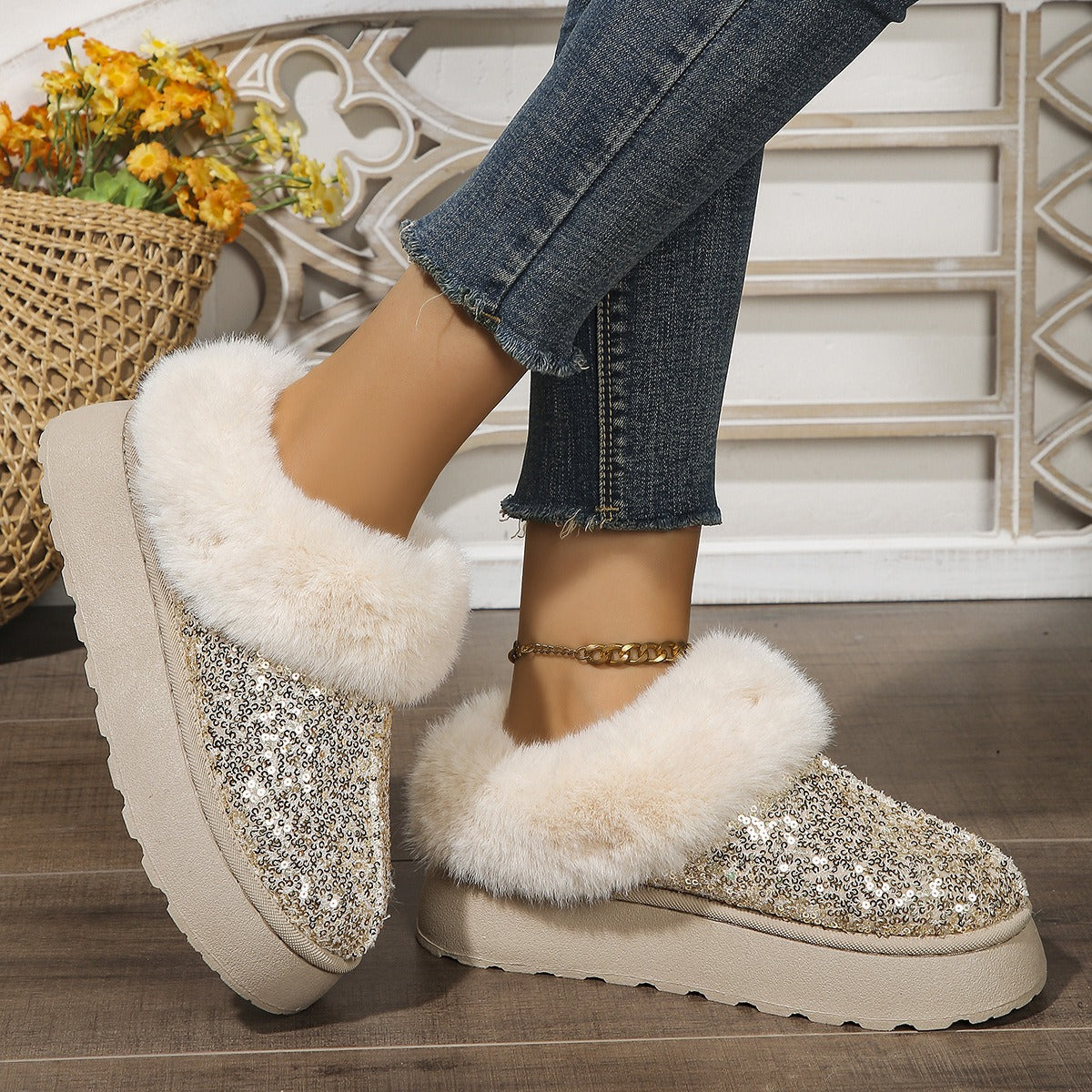 Crystalfur Platform — Stivali Con Plateau Da Donna, immagine 7
