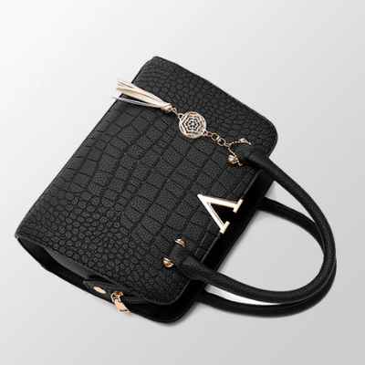 Borsa A Mano Multicolore Effetto Coccodrillo Donna — Nemi, immagine 4