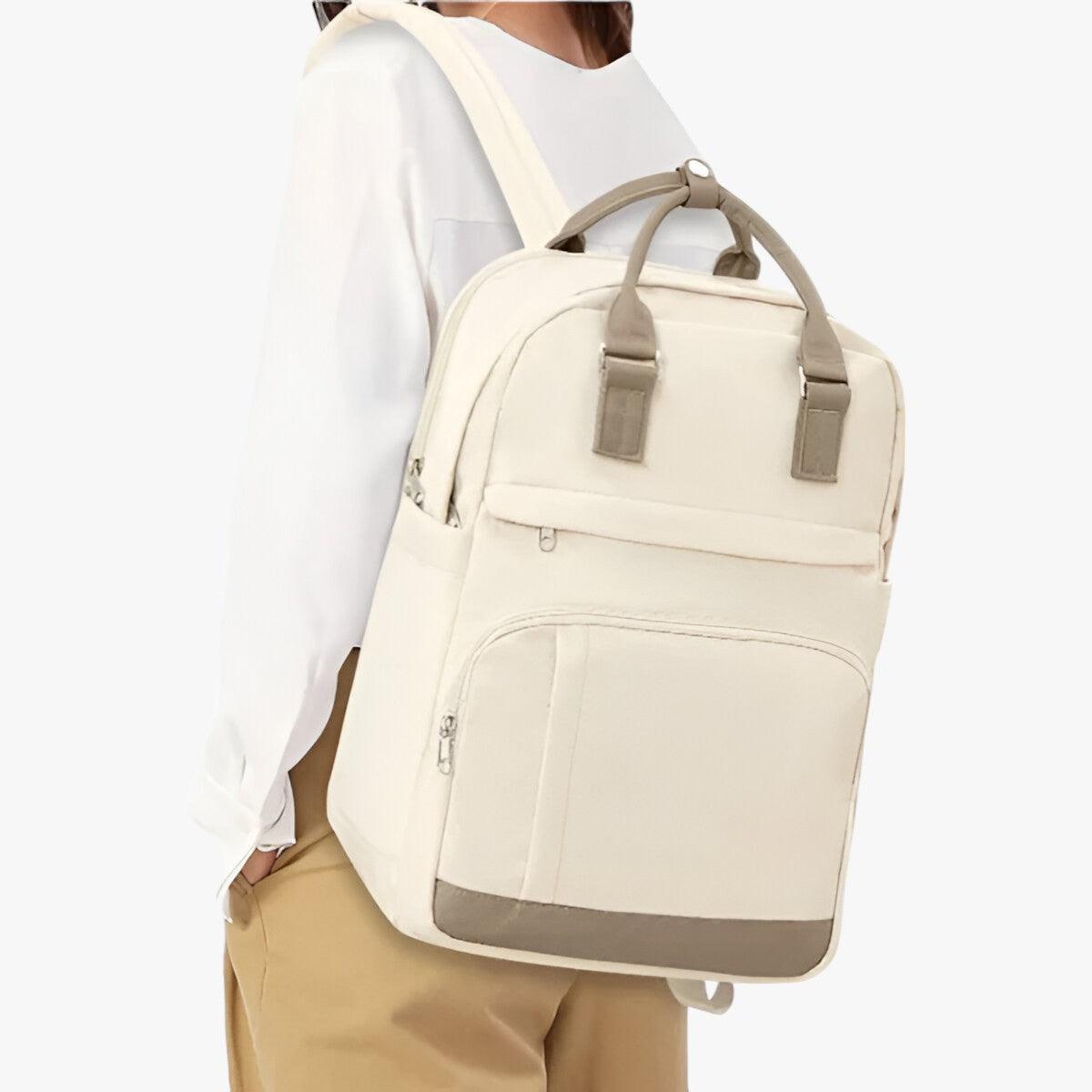 Zaino Beige Minimal Unisex — Urbano, immagine 2