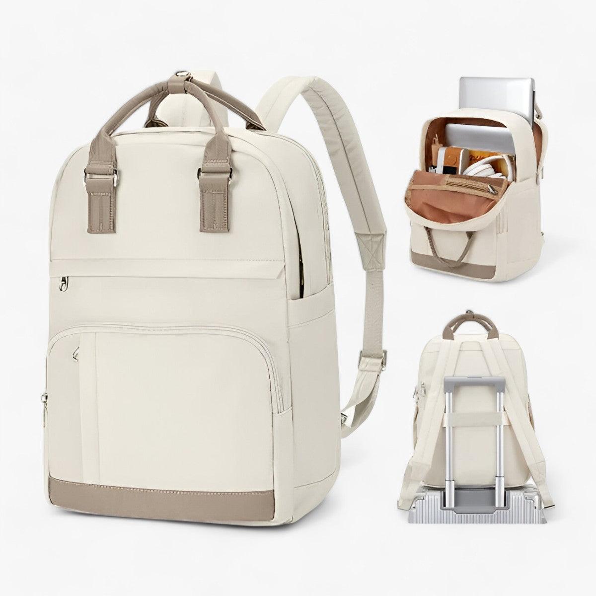 Zaino Beige Minimal Unisex — Urbano, immagine 3