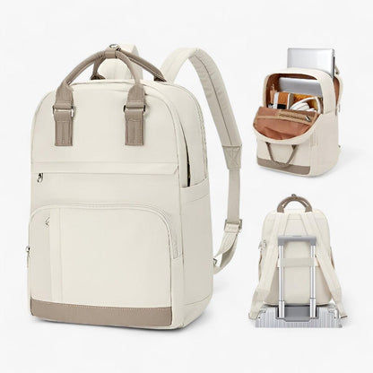 Zaino Beige Minimal Unisex — Urbano, immagine 3