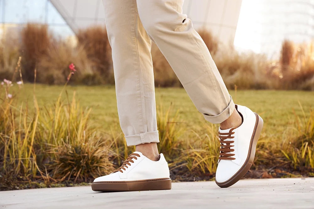 Modica — Sneakers Bianche E Marroni Da Uomo, immagine 3