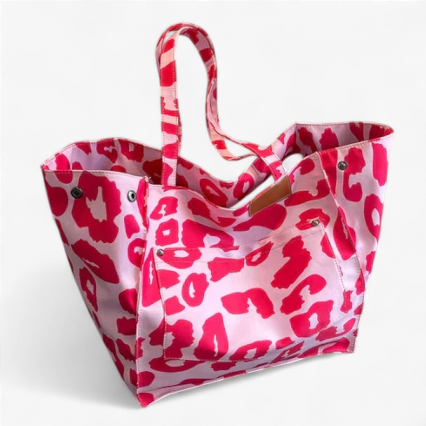 Borsa Tote Leopardata Multicolore Donna — Savannah, immagine 10