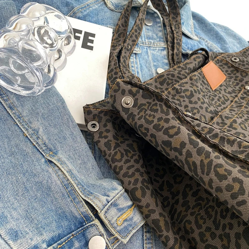 Borsa Tote Leopardata Multicolore Donna — Savannah, immagine 6