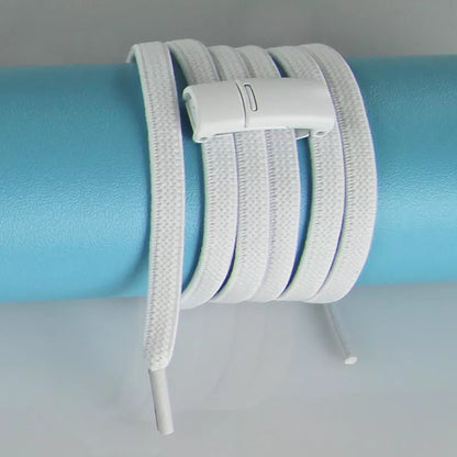 Lacci elastici bianco con chiusure magnetiche